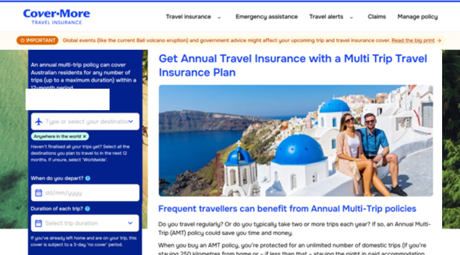 Multi Trip Travel Insurance